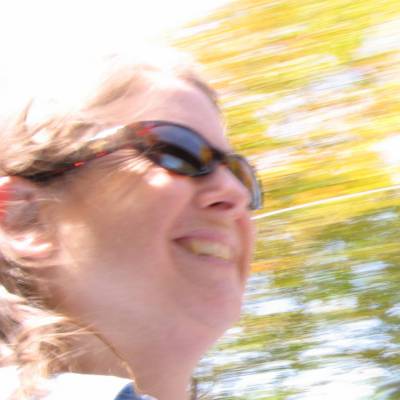 Amber, with the top down